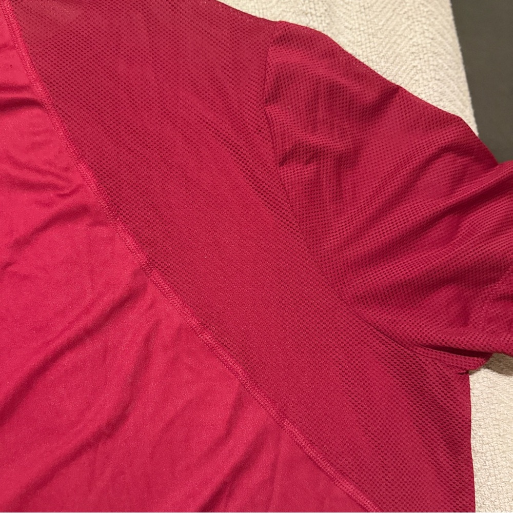 Nike Dri-FIT Running Short Sleeve Top Crimson Red 1X NWT - Picture 8 of 11
